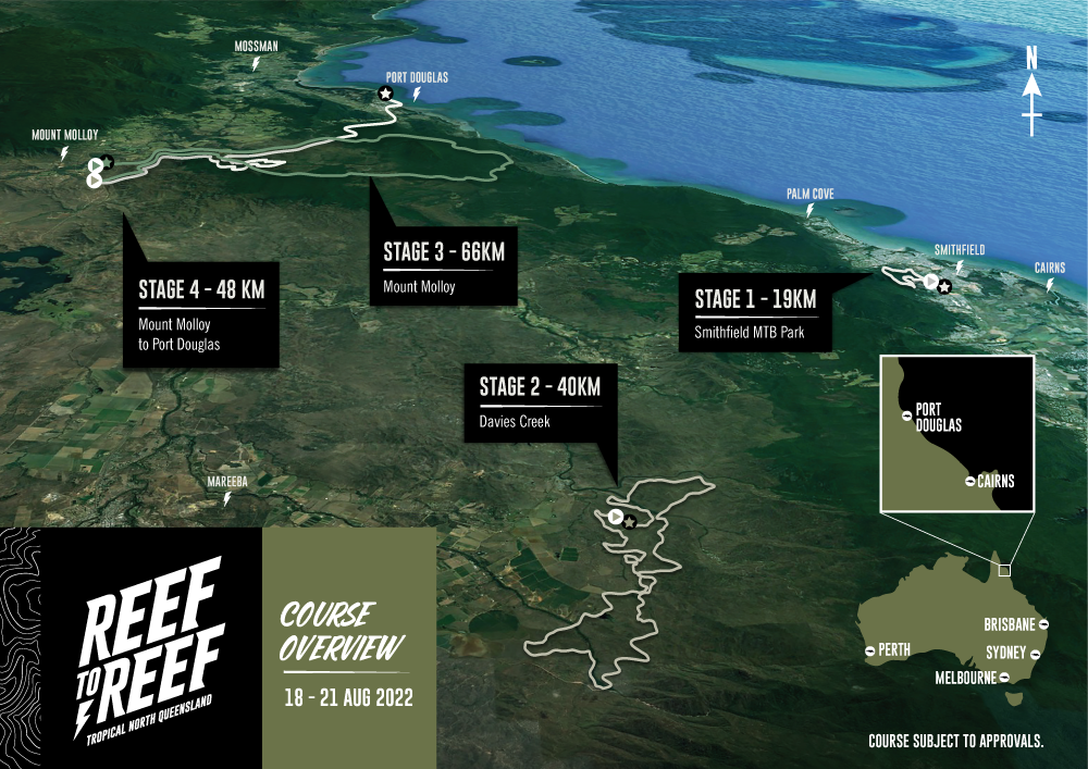 Course Info - Reef to Reef MTB  4 Day Mtb Stage Race Cairns North 